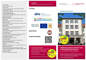 Flyer mit Text und Bildern